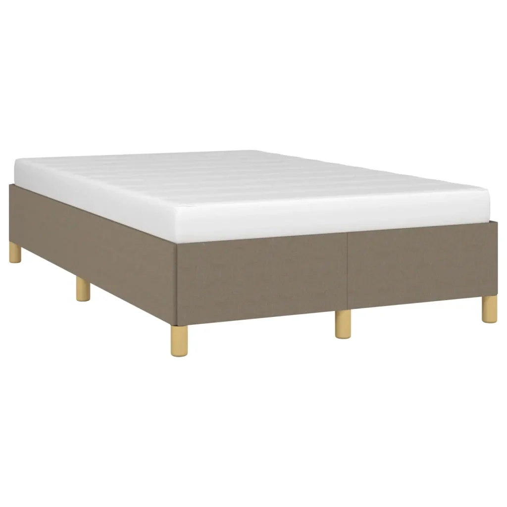 Letto matrimoniale | Letto per adulti | Giroletto senza Materasso Tortora 120x200 cm Tessuto - Image 3