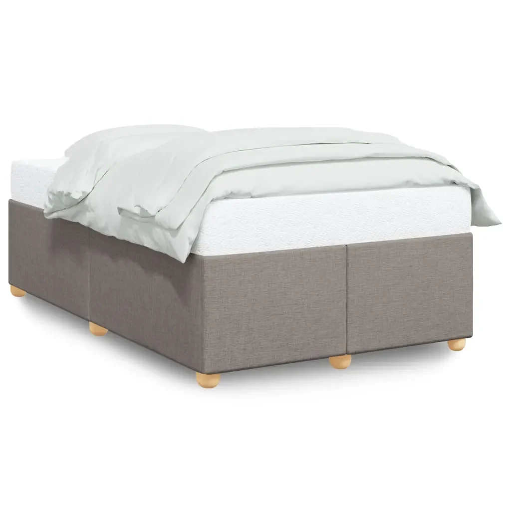 Letto matrimoniale | Letto per adulti | Giroletto senza Materasso Tortora 120x200 cm Tessuto