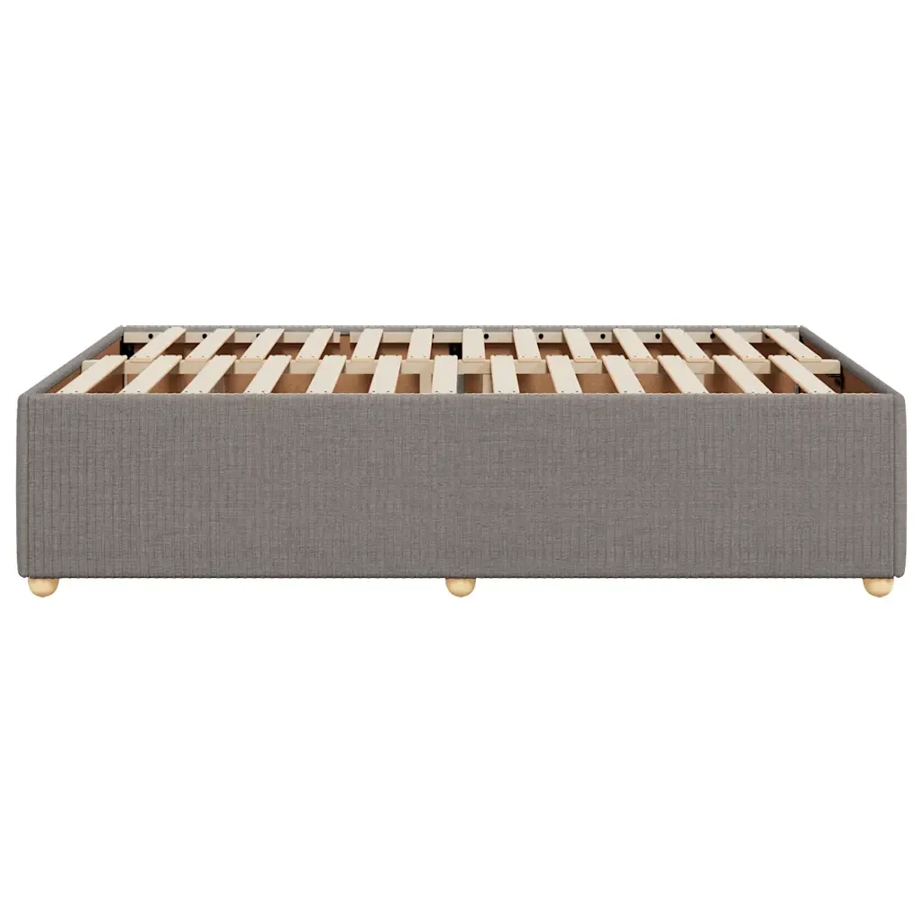 Letto matrimoniale | Letto per adulti | Giroletto senza Materasso Tortora 120x200 cm Tessuto - Image 5