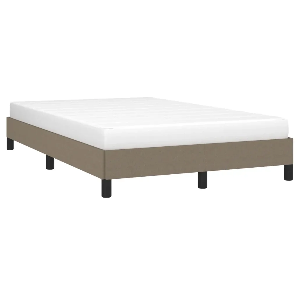 Letto matrimoniale | Letto per adulti | Giroletto senza Materasso Tortora 120x200 cm Tessuto - Image 3