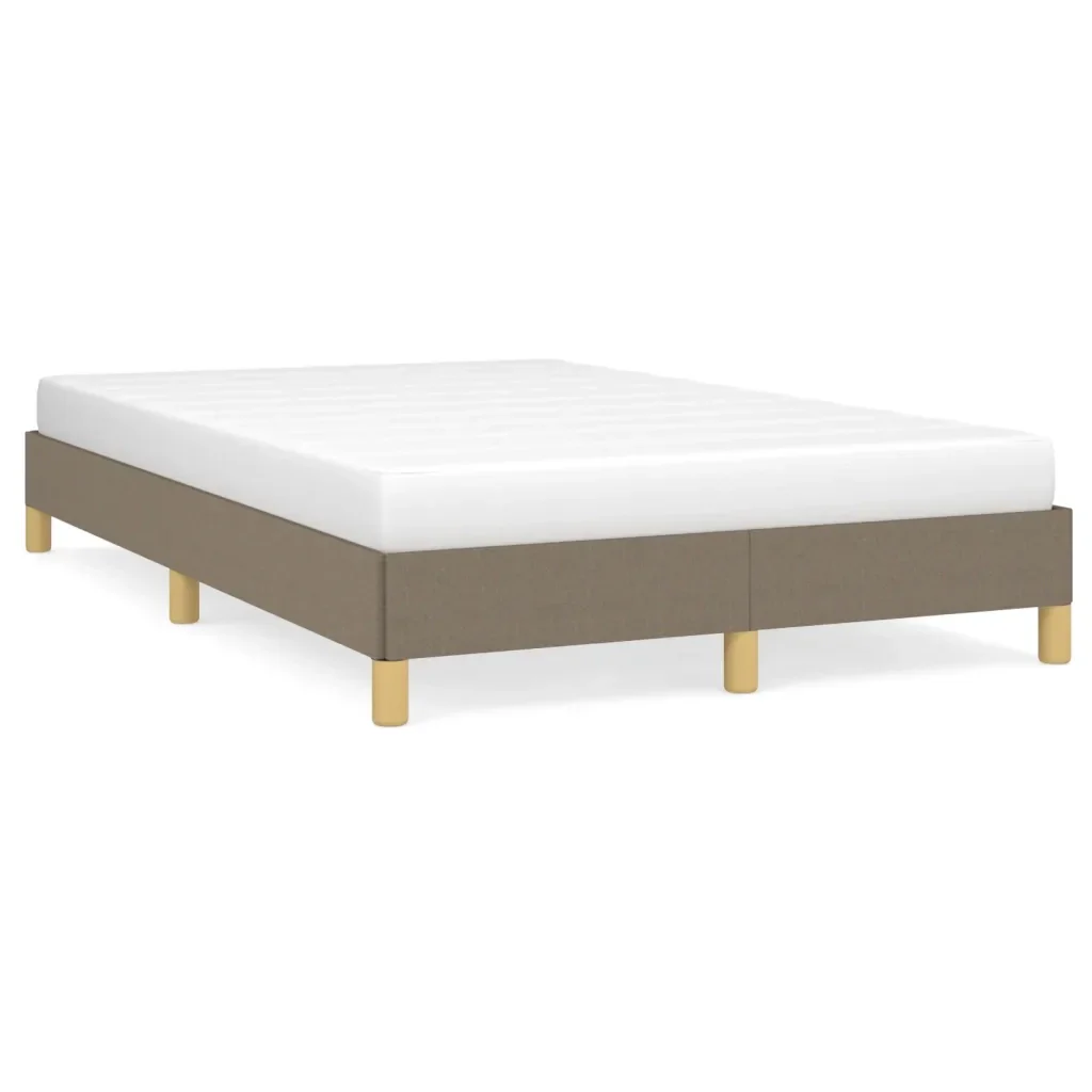 Letto matrimoniale | Letto per adulti | Giroletto senza Materasso Tortora 120x200 cm Tessuto