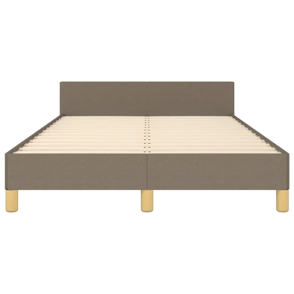 Letto matrimoniale | Letto per adulti | Giroletto senza Materasso Tortora 120x200 cm Tessuto - Image 5