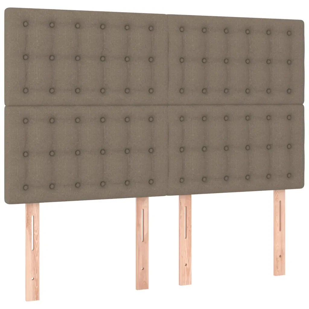 Letto matrimoniale | Letto per adulti | Giroletto senza Materasso Tortora 140x190 cm in Tessuto - Image 9