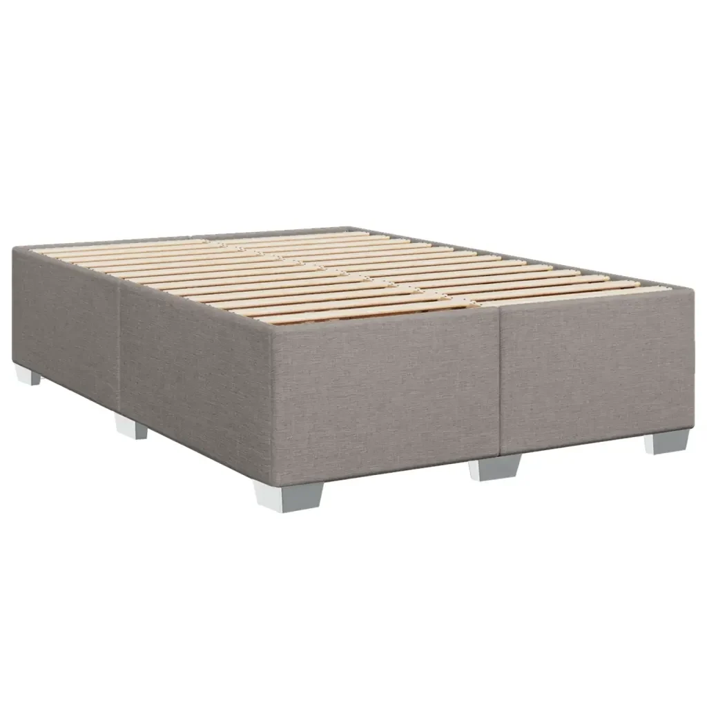 Letto matrimoniale | Letto per adulti | Giroletto senza Materasso Tortora 140x190 cm in Tessuto - Image 3