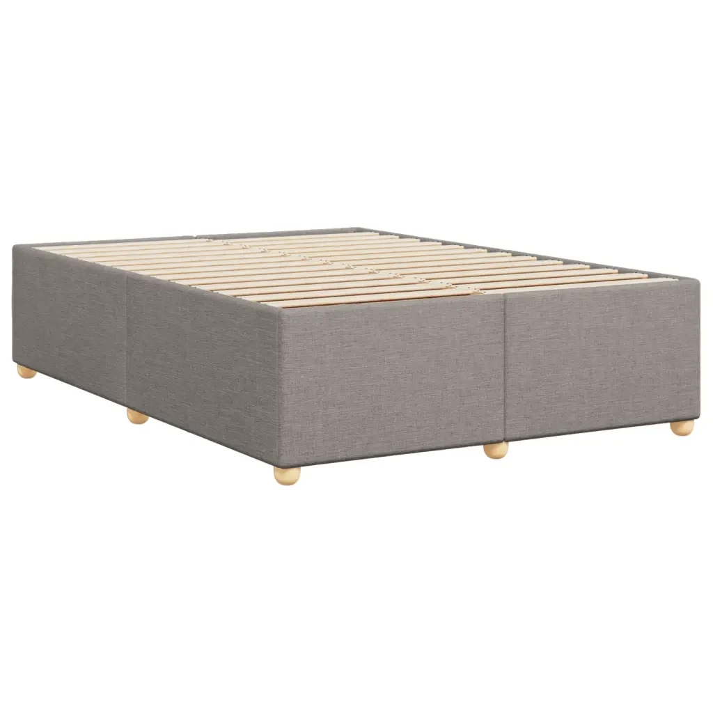 Letto matrimoniale | Letto per adulti | Giroletto senza Materasso Tortora 140x190 cm in Tessuto - Image 6