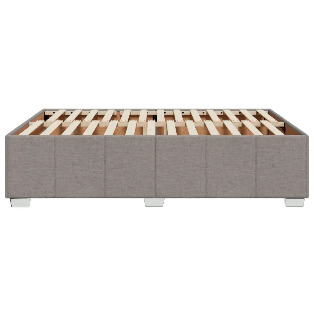 Letto matrimoniale | Letto per adulti | Giroletto senza Materasso Tortora 140x190 cm in Tessuto - Image 5