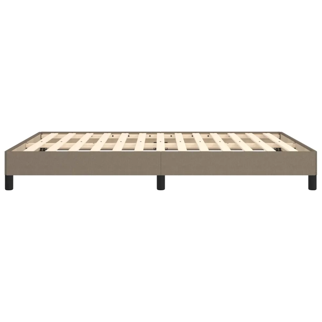 Letto matrimoniale | Letto per adulti | Giroletto senza Materasso Tortora 140x190 cm in Tessuto - Image 6