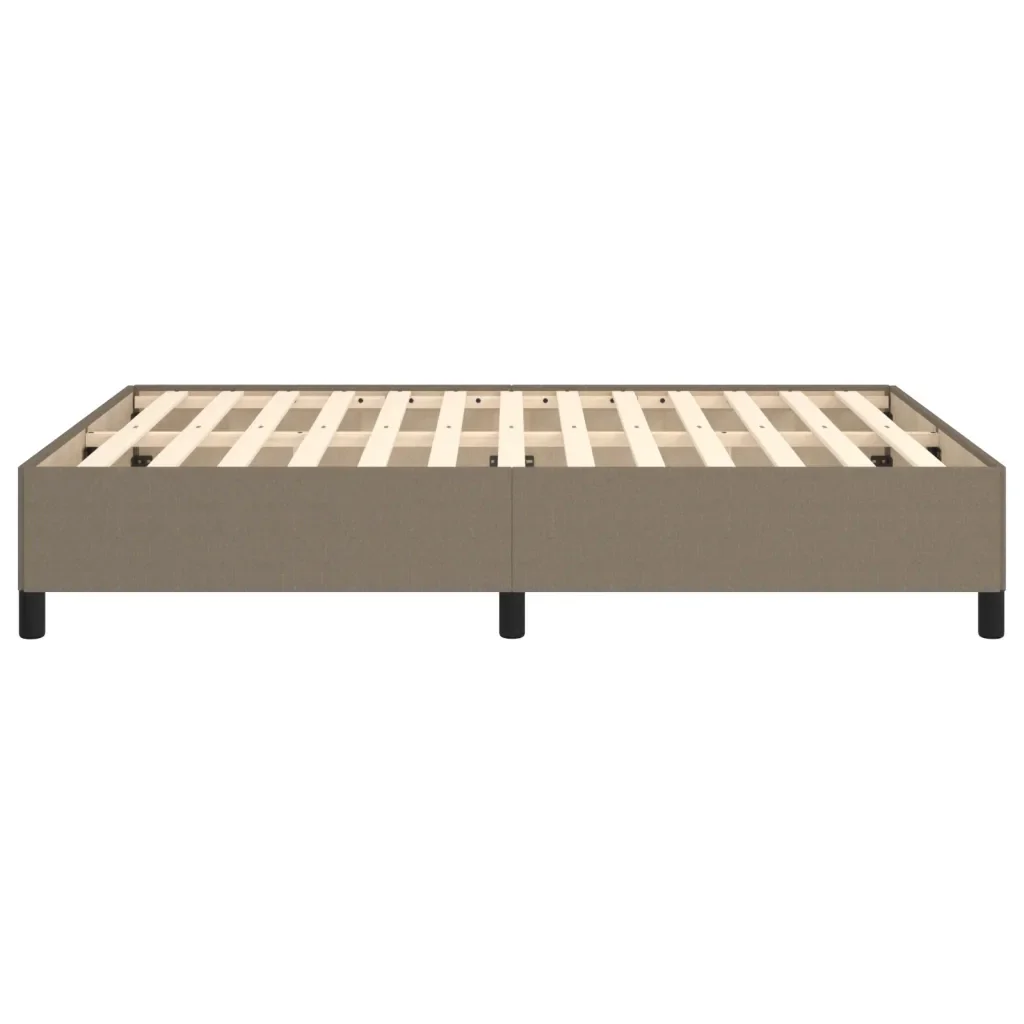 Letto matrimoniale | Letto per adulti | Giroletto senza Materasso Tortora 140x190 cm in Tessuto - Image 6