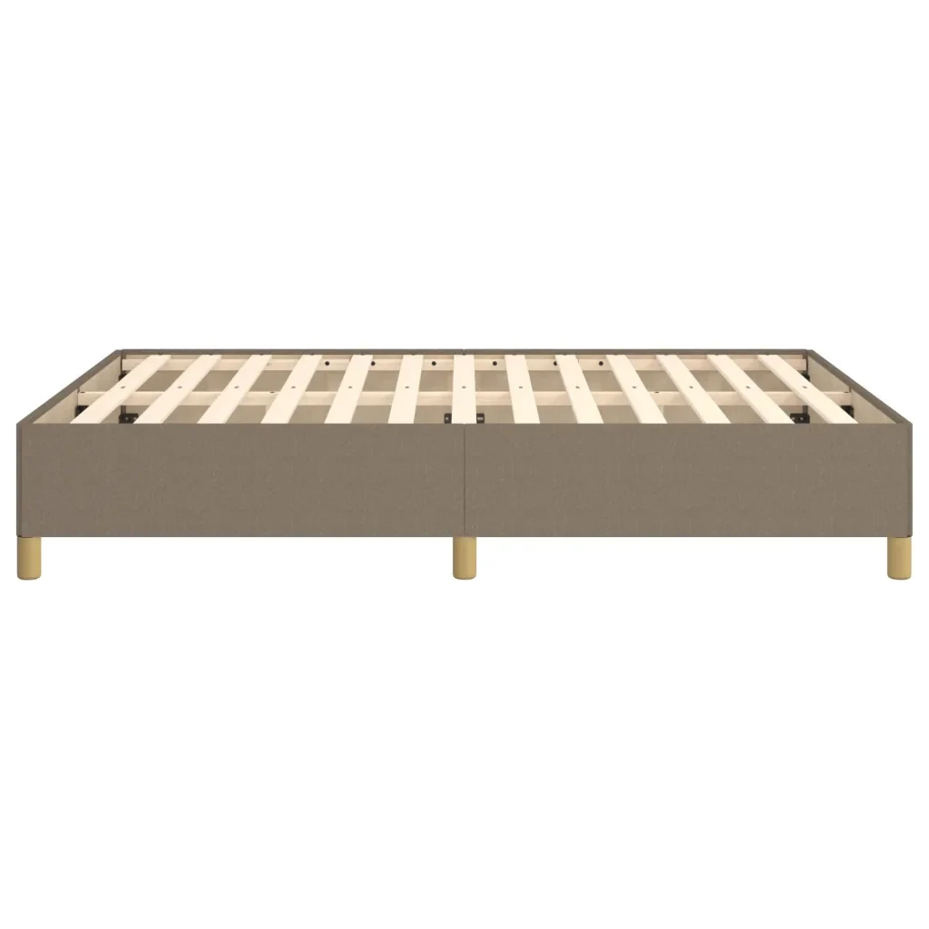 Letto matrimoniale | Letto per adulti | Giroletto senza Materasso Tortora 140x190 cm in Tessuto - Image 6