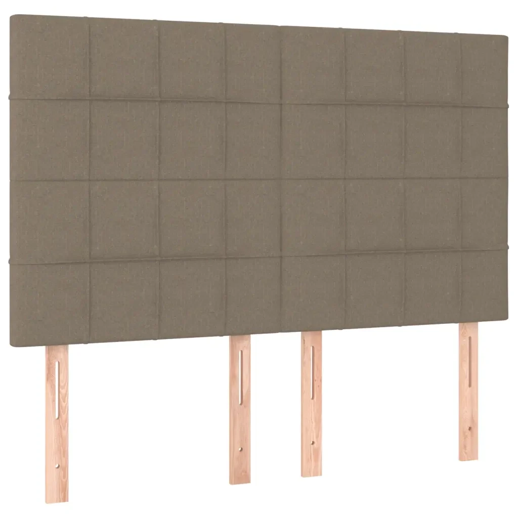 Letto matrimoniale | Letto per adulti | Giroletto senza Materasso Tortora 140x190 cm in Tessuto - Image 9