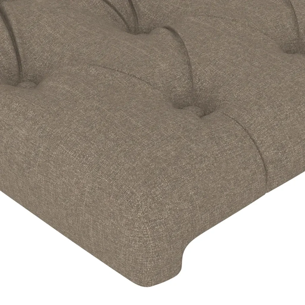 Letto matrimoniale | Letto per adulti | Giroletto senza Materasso Tortora 140x190 cm in Tessuto - Image 10