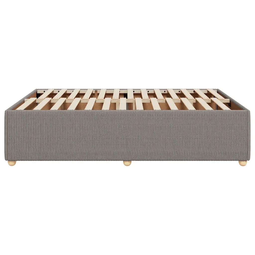 Letto matrimoniale | Letto per adulti | Giroletto senza Materasso Tortora 140x200 cm in Tessuto - Image 5