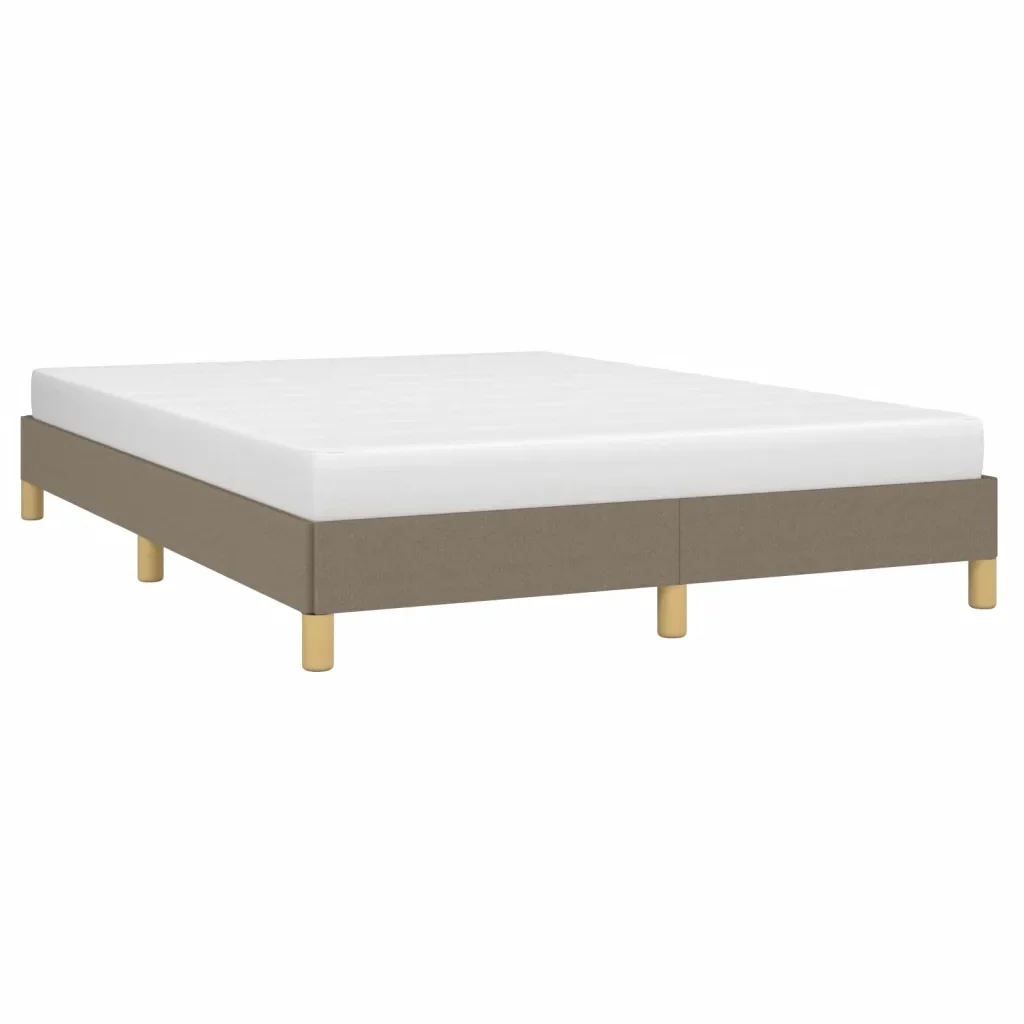 Letto matrimoniale | Letto per adulti | Giroletto senza Materasso Tortora 140x200 cm in Tessuto - Image 4