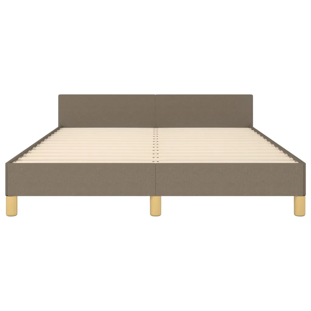 Letto matrimoniale | Letto per adulti | Giroletto senza Materasso Tortora 140x200 cm in Tessuto - Image 6