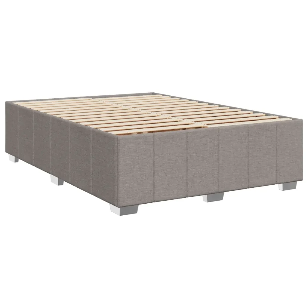 Letto matrimoniale | Letto per adulti | Giroletto senza Materasso Tortora 140x200 cm in Tessuto - Image 3