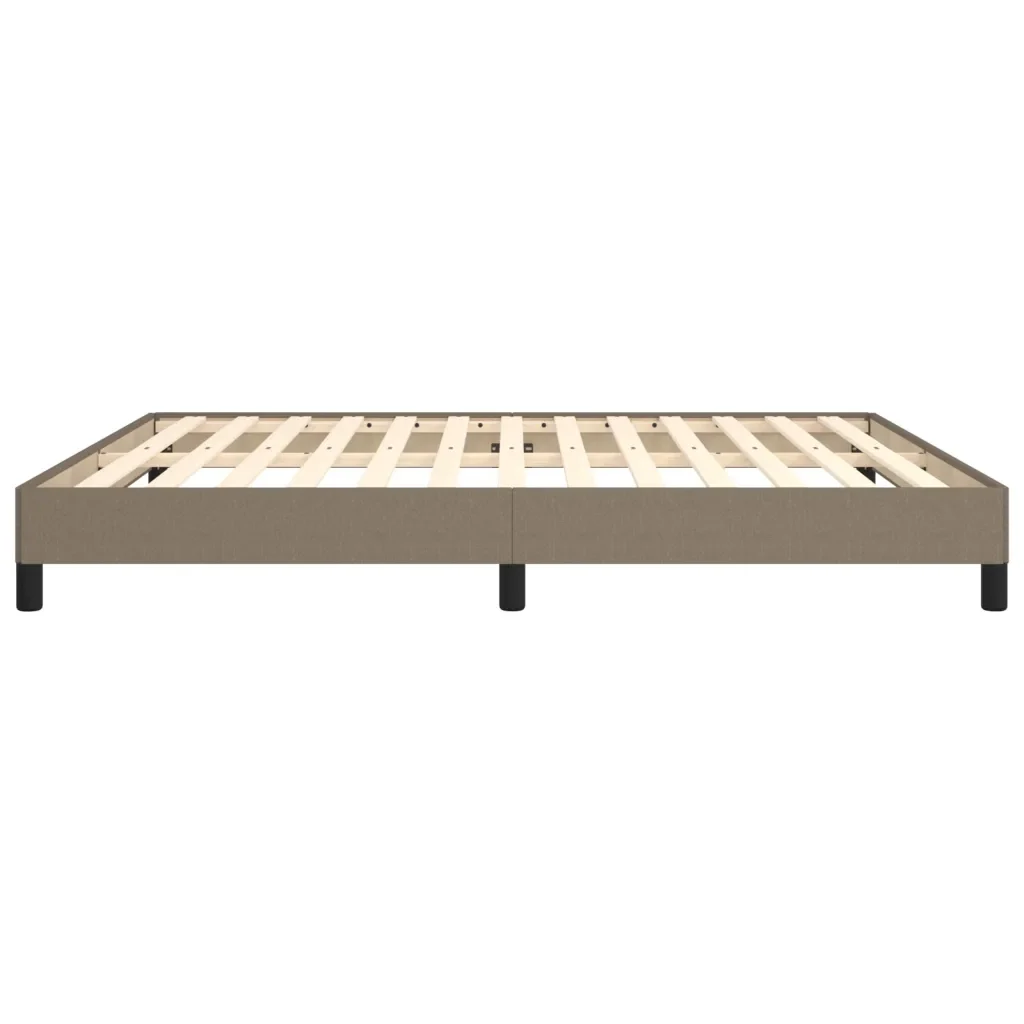 Letto matrimoniale | Letto per adulti | Giroletto senza Materasso Tortora 160x200 cm in Tessuto - Image 6