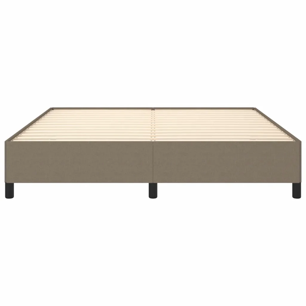Letto matrimoniale | Letto per adulti | Giroletto senza Materasso Tortora 160x200 cm in Tessuto - Image 5