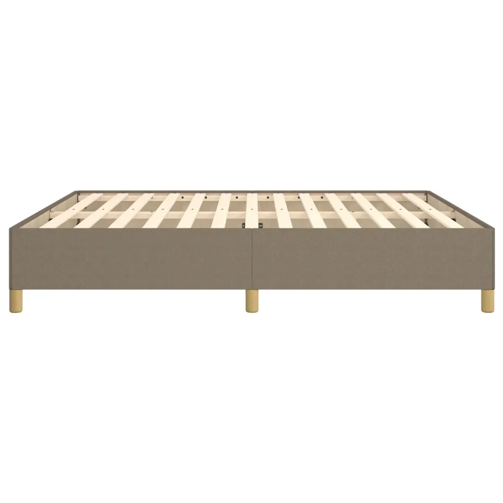 Letto matrimoniale | Letto per adulti | Giroletto senza Materasso Tortora 160x200 cm in Tessuto - Image 6