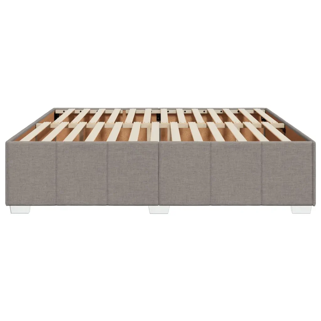 Letto matrimoniale | Letto per adulti | Giroletto senza Materasso Tortora 180x200 cm in Tessuto - Image 5