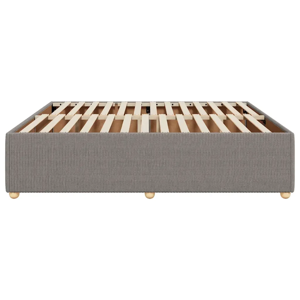 Letto matrimoniale | Letto per adulti | Giroletto senza Materasso Tortora 180x200 cm in Tessuto - Image 5