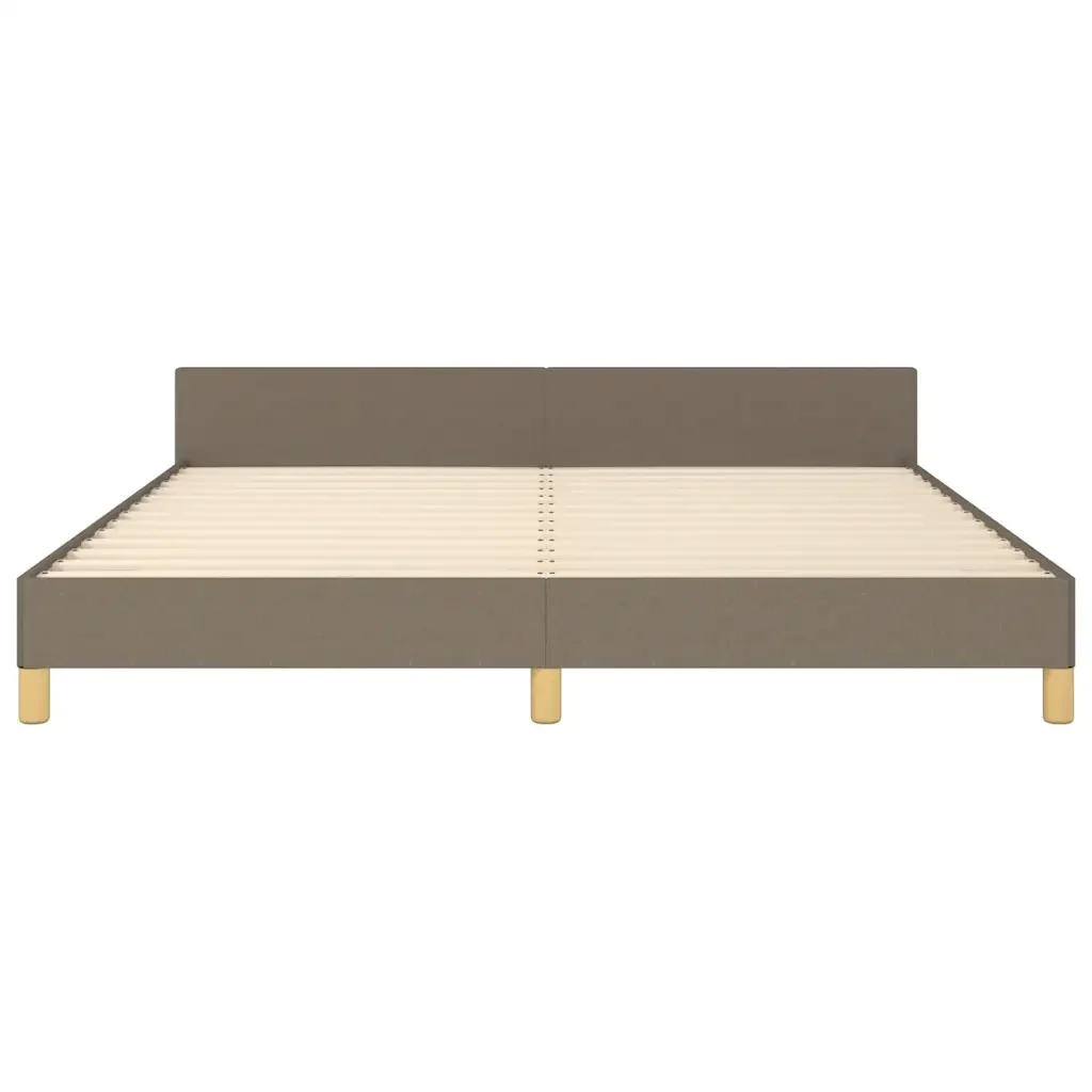 Letto matrimoniale | Letto per adulti | Giroletto senza Materasso Tortora 180x200 cm in Tessuto - Image 5