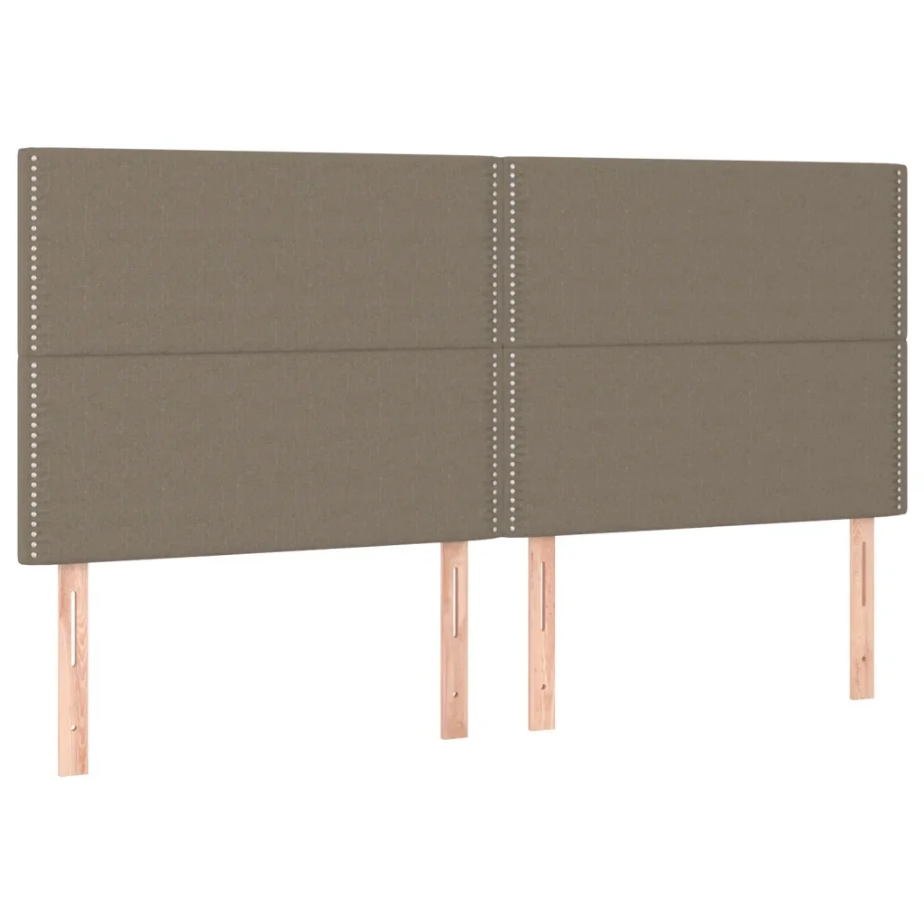 Letto matrimoniale | Letto per adulti | Giroletto senza Materasso Tortora 200x200 cm in Tessuto - Image 9