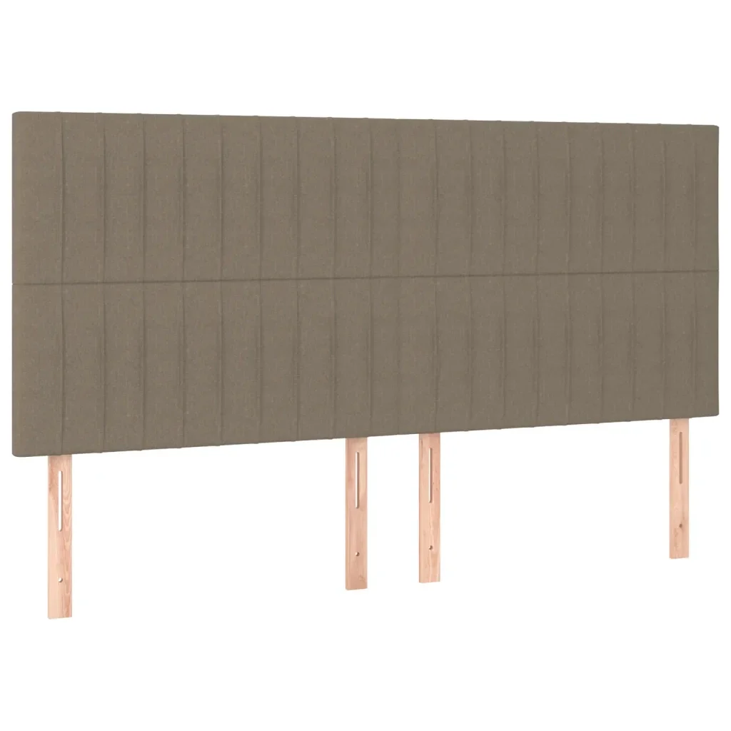 Letto matrimoniale | Letto per adulti | Giroletto senza Materasso Tortora 200x200 cm in Tessuto - Image 8