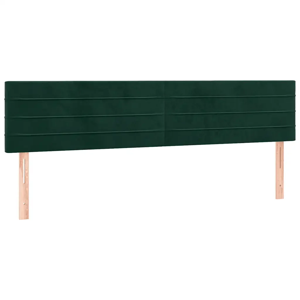 Letto matrimoniale | Letto per adulti | Giroletto senza Materasso Verde Scuro 120x190 cm Velluto - Image 8