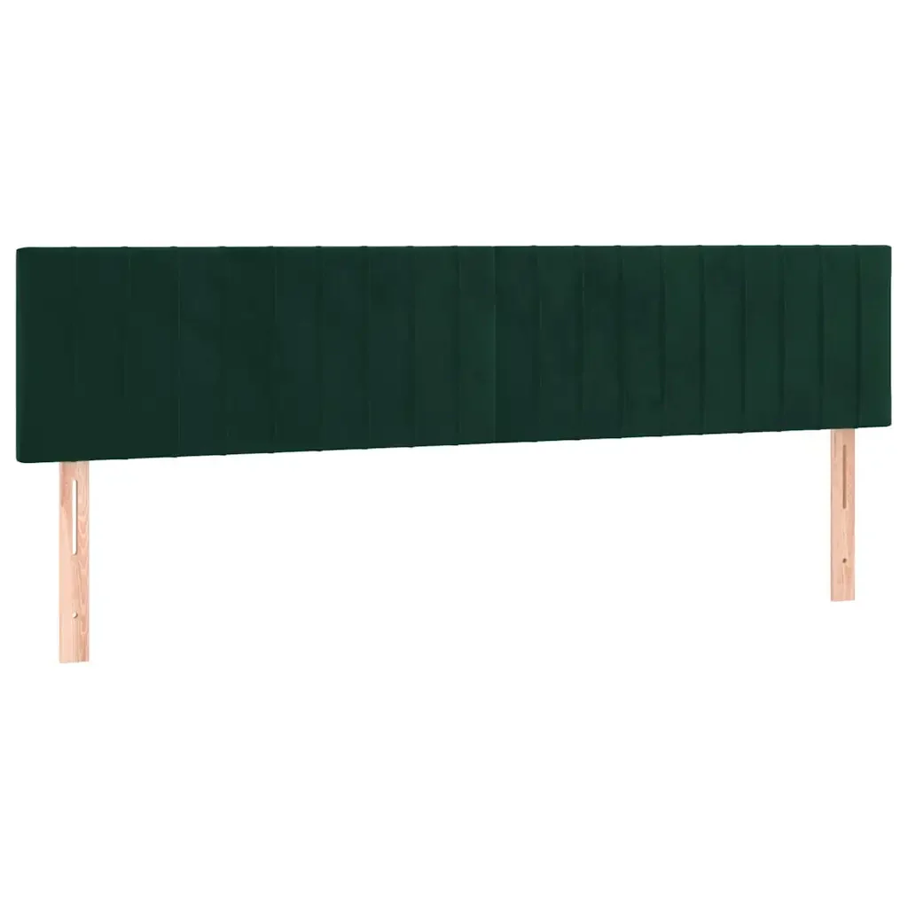 Letto matrimoniale | Letto per adulti | Giroletto senza Materasso Verde Scuro 120x190 cm Velluto - Image 8