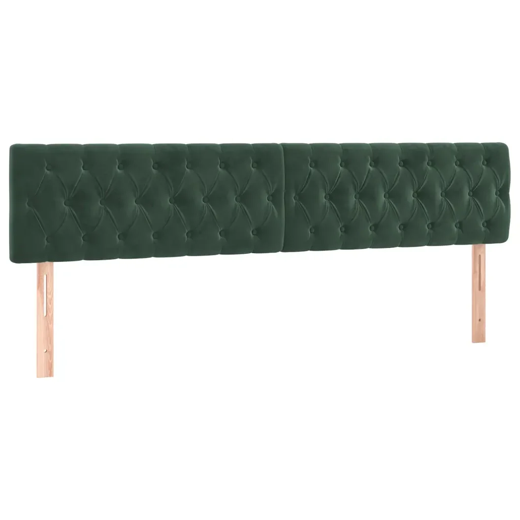 Letto matrimoniale | Letto per adulti | Giroletto senza Materasso Verde Scuro 120x190 cm Velluto - Image 8