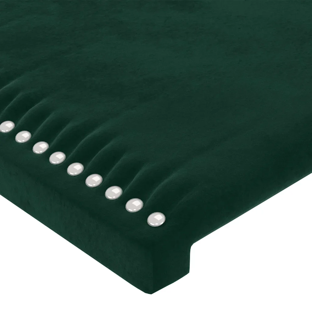 Letto matrimoniale | Letto per adulti | Giroletto senza Materasso Verde Scuro 120x200 cm in Velluto - Image 10