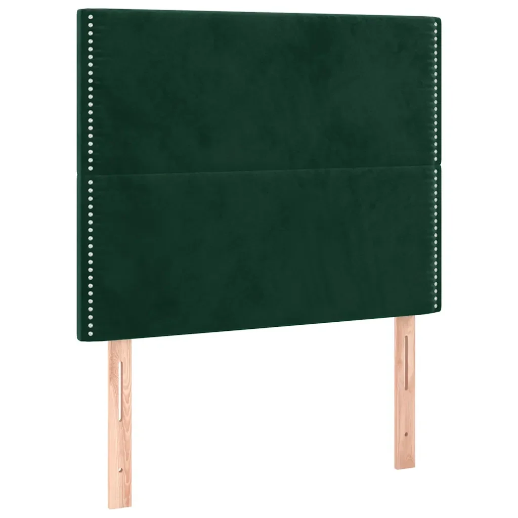 Letto matrimoniale | Letto per adulti | Giroletto senza Materasso Verde Scuro 120x200 cm in Velluto - Image 7