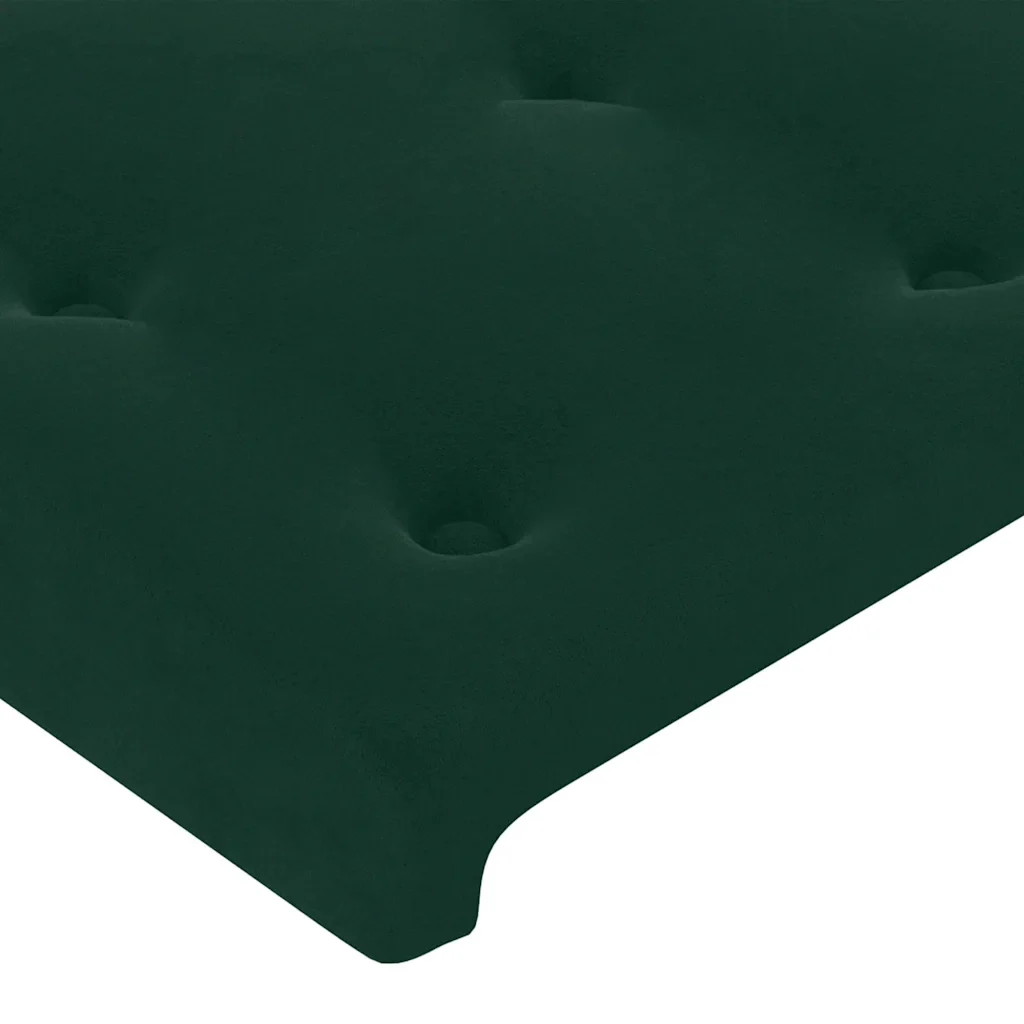 Letto matrimoniale | Letto per adulti | Giroletto senza Materasso Verde Scuro 120x200 cm in Velluto - Image 10