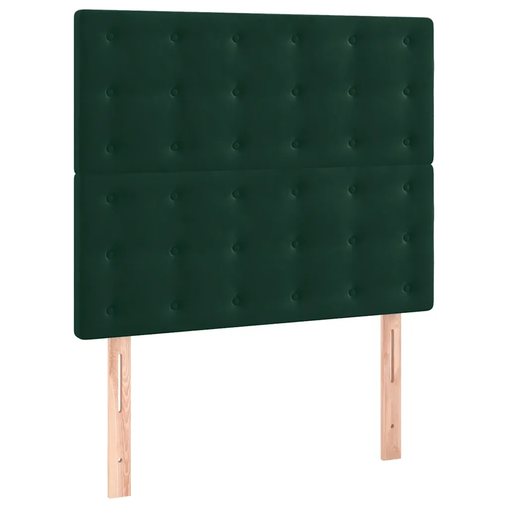 Letto matrimoniale | Letto per adulti | Giroletto senza Materasso Verde Scuro 120x200 cm in Velluto - Image 7