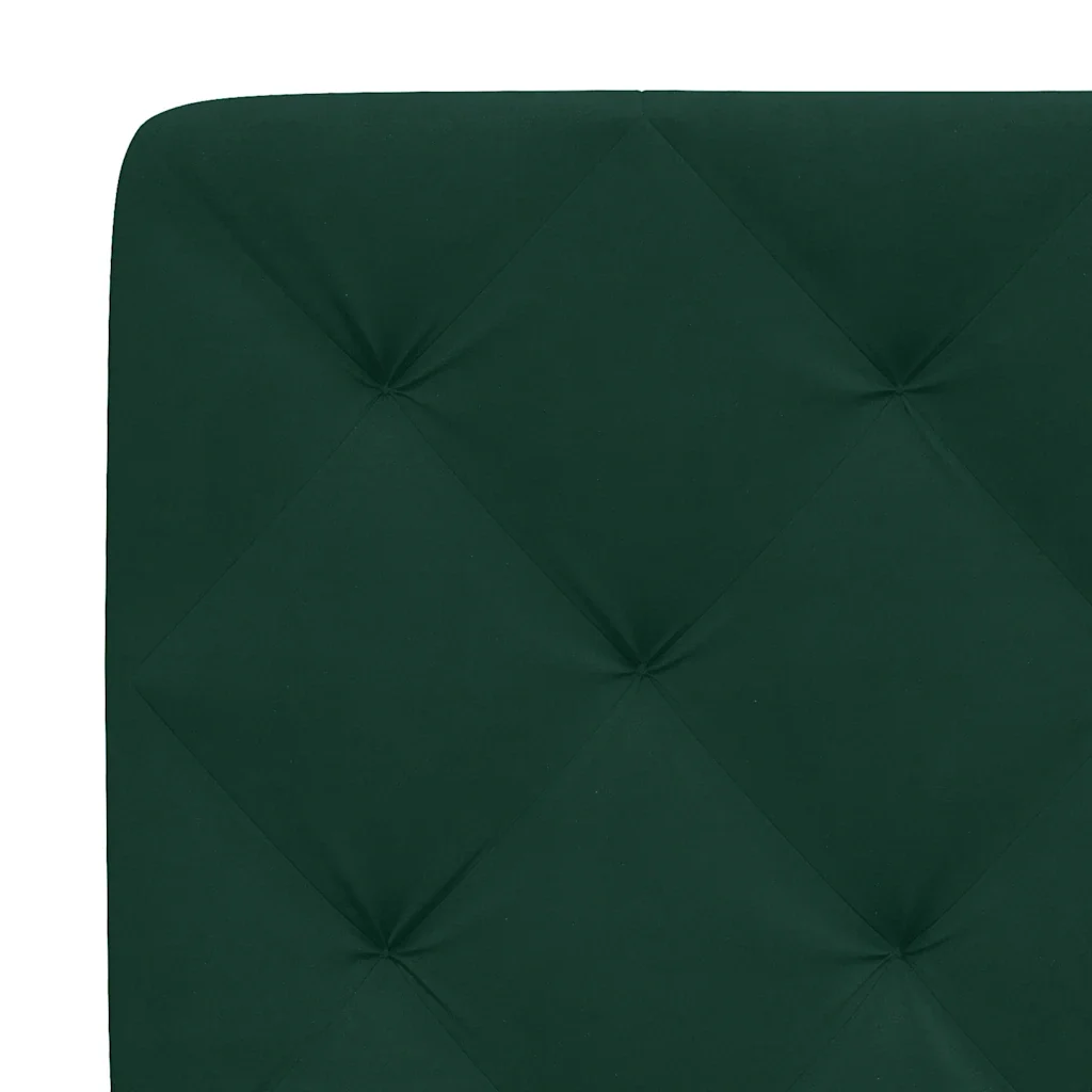 Letto matrimoniale | Letto per adulti | Giroletto senza Materasso Verde Scuro 120x200 cm in Velluto - Image 10