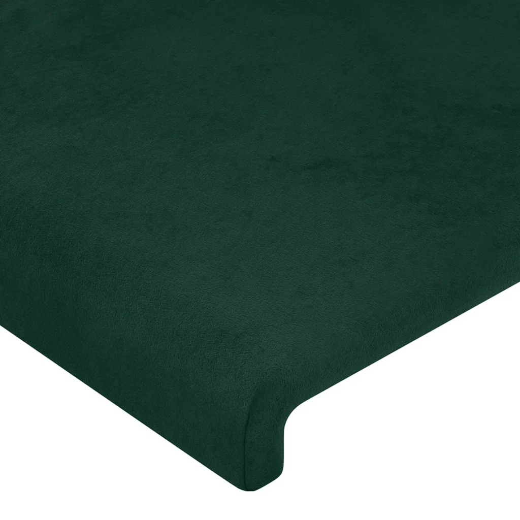 Letto matrimoniale | Letto per adulti | Giroletto senza Materasso Verde Scuro 140x190 cm in Velluto - Image 10