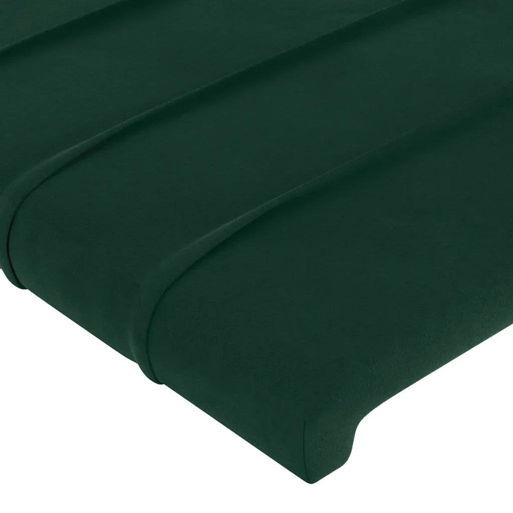 Letto matrimoniale | Letto per adulti | Giroletto senza Materasso Verde Scuro 140x200 cm in Velluto - Image 9