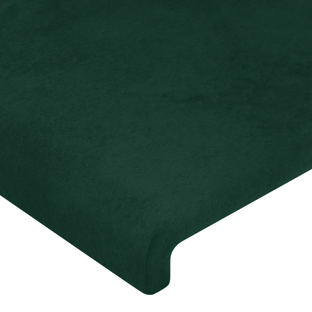 Letto matrimoniale | Letto per adulti | Giroletto senza Materasso Verde Scuro 160x200 cm in Velluto - Image 10