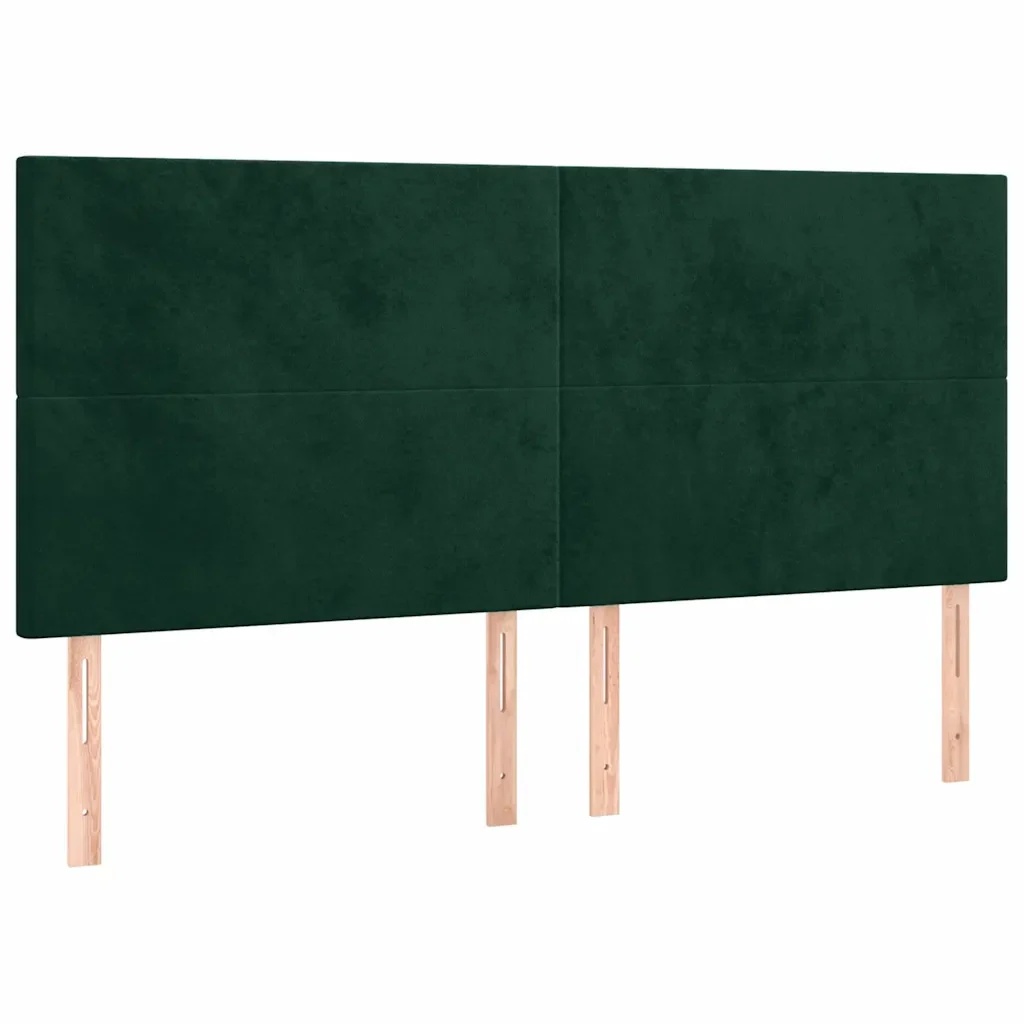 Letto matrimoniale | Letto per adulti | Giroletto senza Materasso Verde Scuro 160x200 cm in Velluto - Image 9