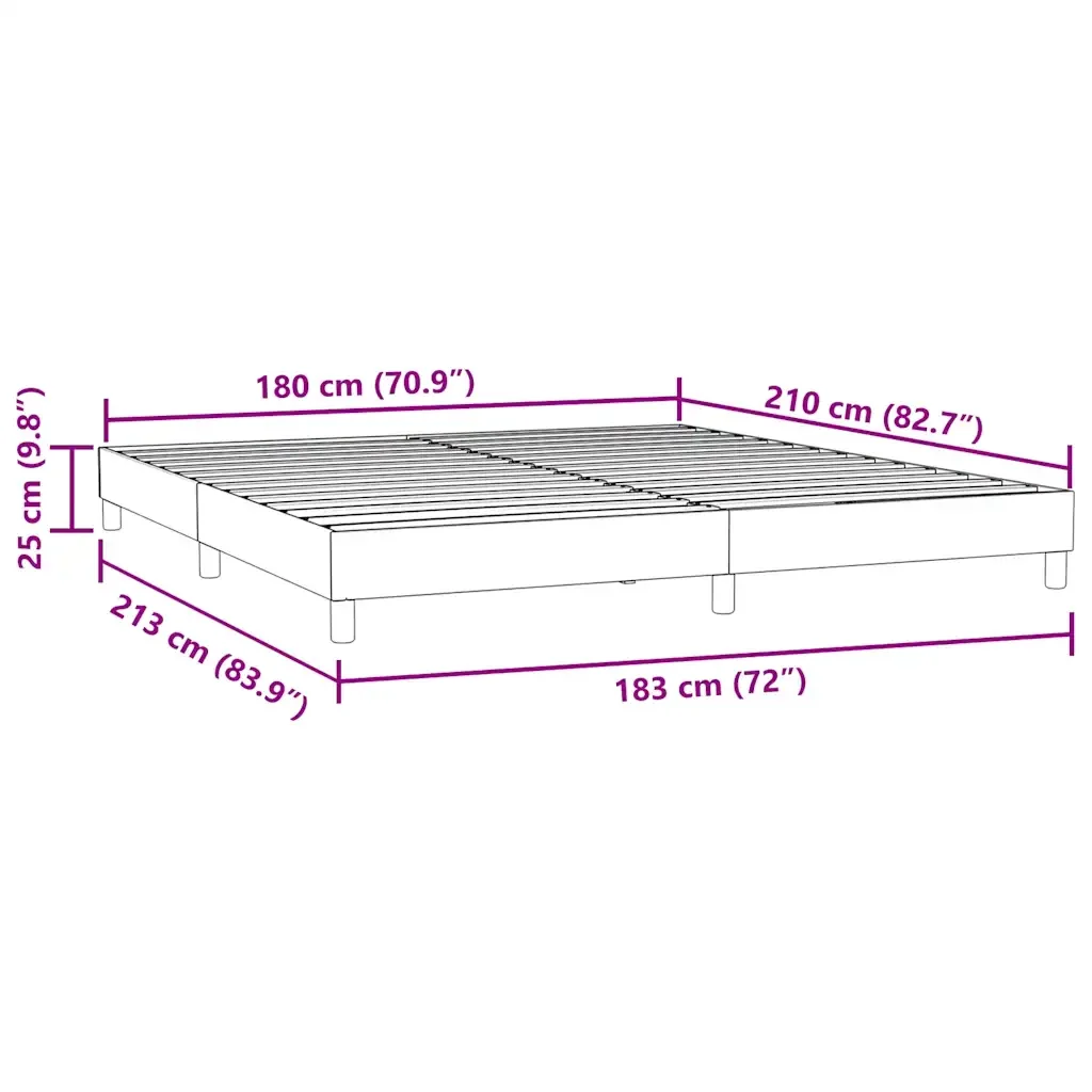 Letto matrimoniale | Letto per adulti | Giroletto senza Materasso Verde Scuro 180x210 cm in Velluto - Image 10