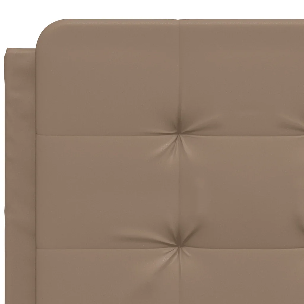 Letto matrimoniale | Letto per adulti | Giroletto senza Materasso Zadar Cappuccino 120x200 cm in Similpelle - Image 10