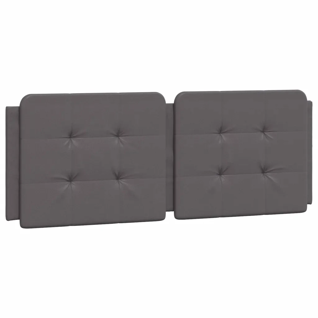 Letto matrimoniale | Letto per adulti | Giroletto senza Materasso Zadar Grigio 120x200 cm in Similpelle - Image 5