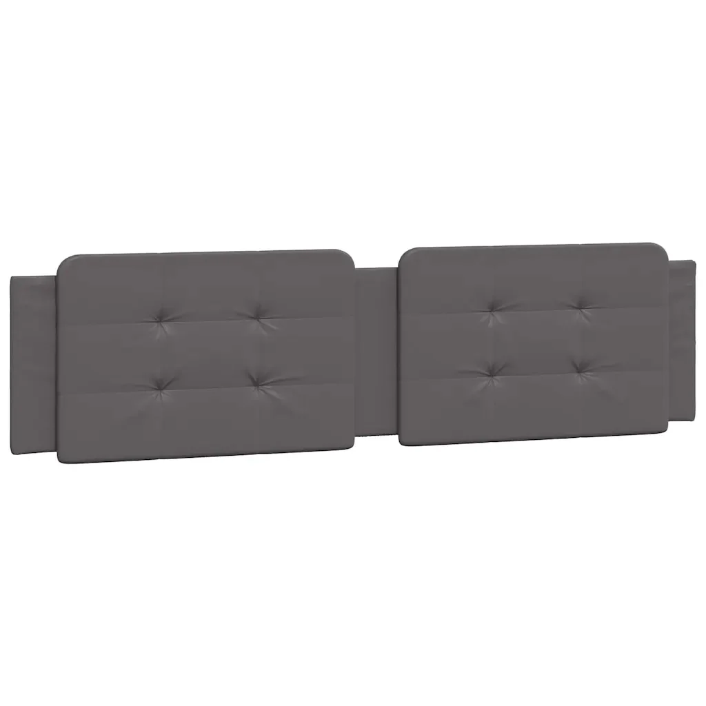 Letto matrimoniale | Letto per adulti | Giroletto senza Materasso Zadar Grigio 200x200 cm in Similpelle - Image 8