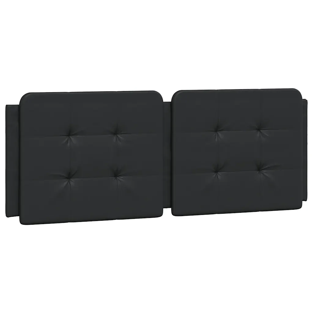 Letto matrimoniale | Letto per adulti | Giroletto senza Materasso Zadar Nero 140x190 cm in Similpelle - Image 8