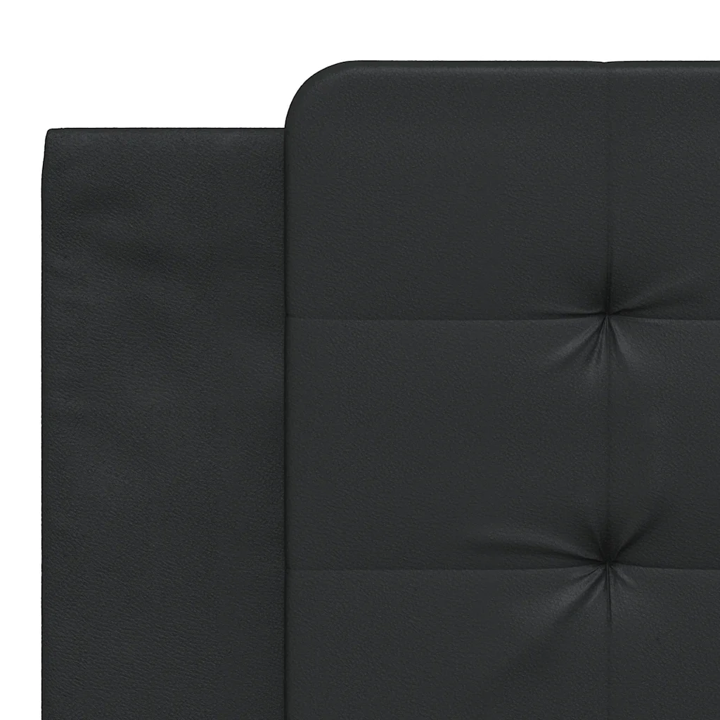 Letto matrimoniale | Letto per adulti | Giroletto senza Materasso Zadar Nero 180x200 cm in Similpelle - Image 10