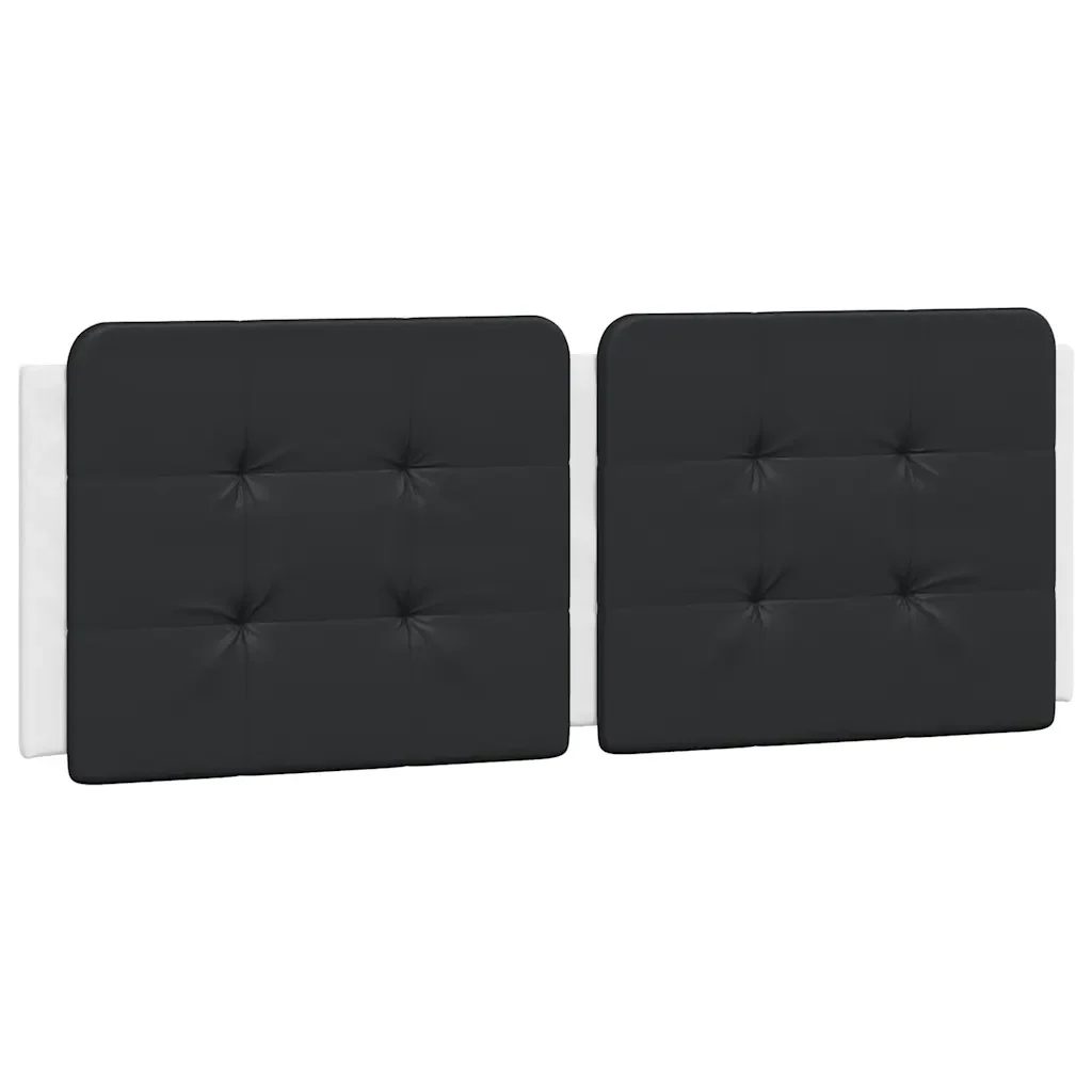 Letto matrimoniale | Letto per adulti | Giroletto senza Materasso Zadar Nero e Bianco 120x200 cm in Similpelle - Image 8