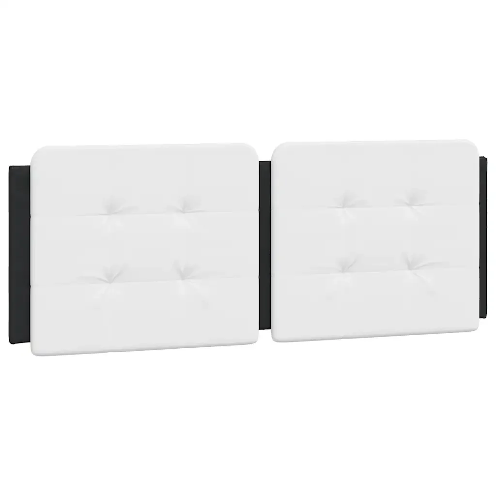 Letto matrimoniale | Letto per adulti | Giroletto senza Materasso Zadar Nero e Bianco 140x190 cm in Similpelle - Image 8