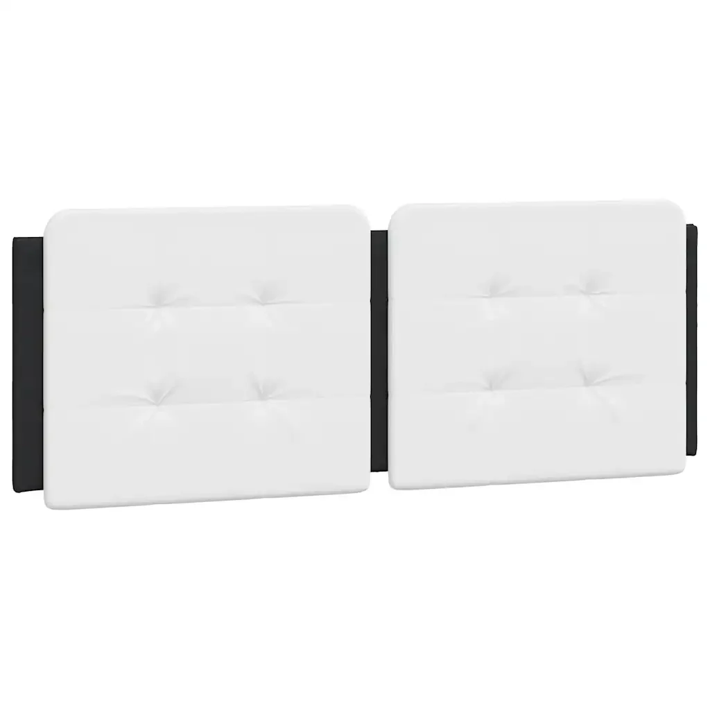 Letto matrimoniale | Letto per adulti | Giroletto senza Materasso Zadar Nero e Bianco 140x200 cm in Similpelle - Image 8
