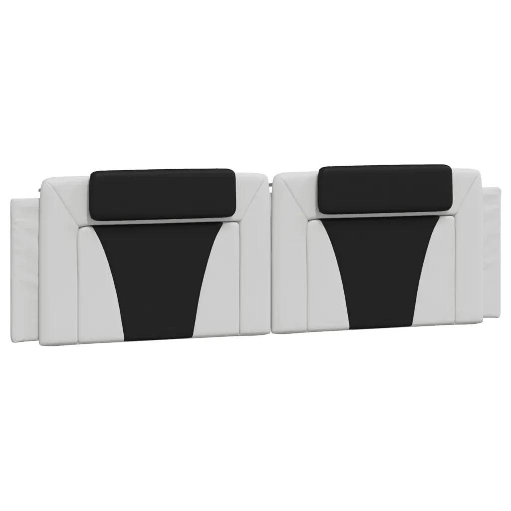 Letto matrimoniale | Letto per adulti | Giroletto Viana con LED senza Materasso Bianco e Nero 180x200 cm - Image 7