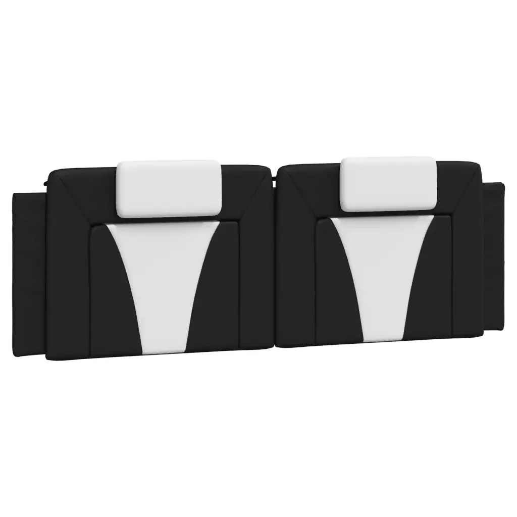 Letto matrimoniale | Letto per adulti | Giroletto Viana con LED senza Materasso Nero e Bianco 160x200 cm - Image 8